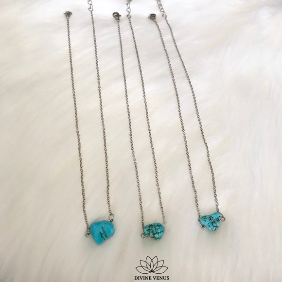 Genuine Turquoise Dainty Choker - Picture 7 of 8